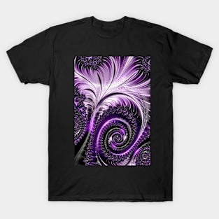 “Purple Fractal Swirl” T-Shirt